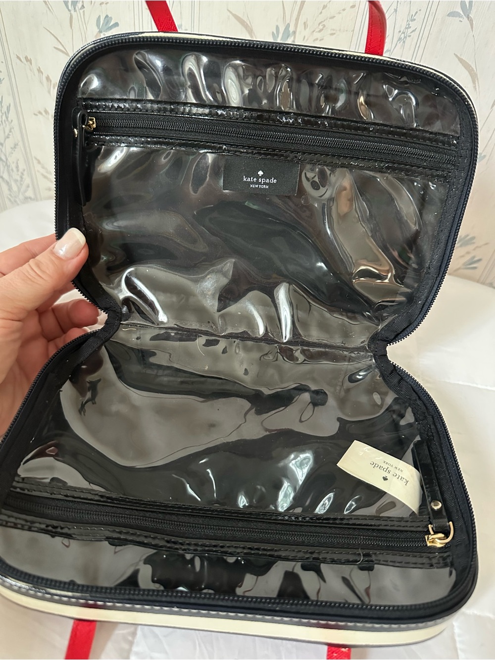 Kate Spade Striped Cosmetic Case - Picture 10 of 11